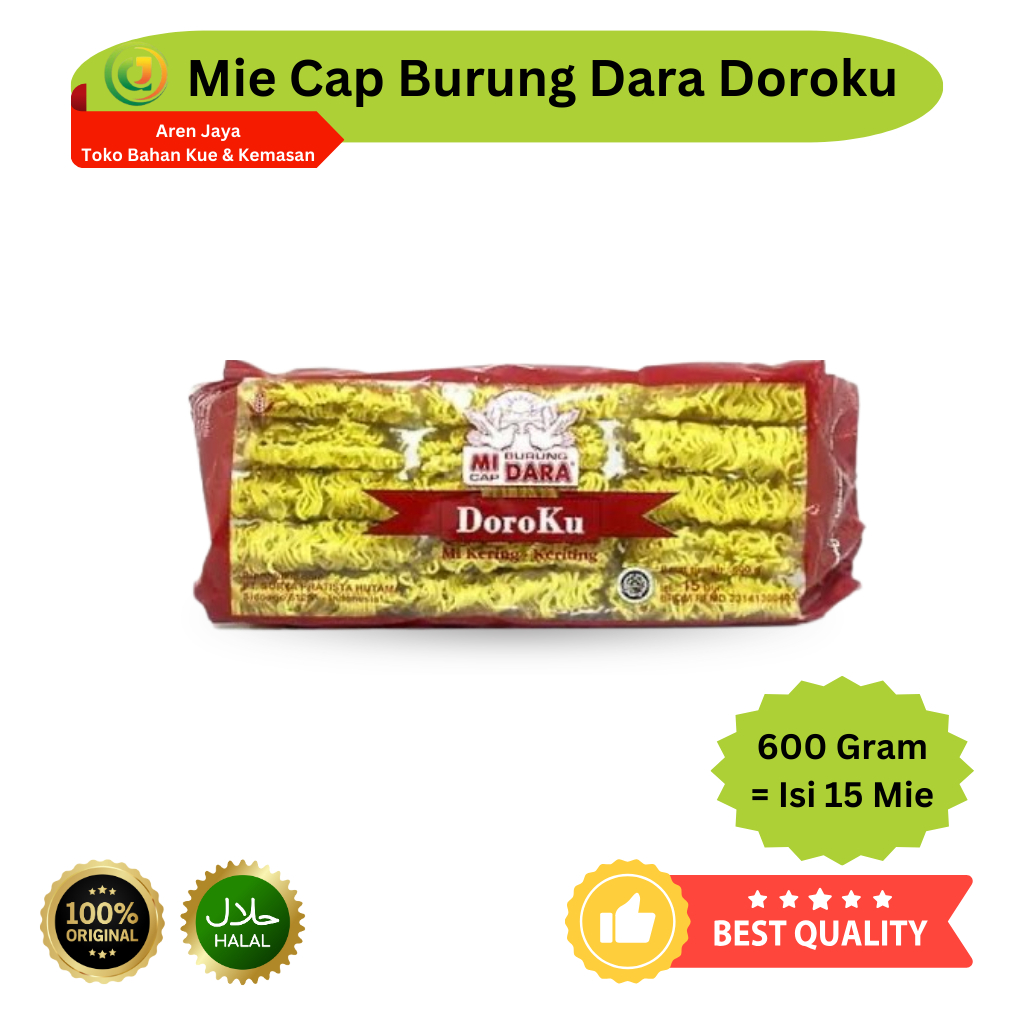 

Mie Keriting Cap Burung Dara Doroku 1 Pack Isi 15 Pcs Original