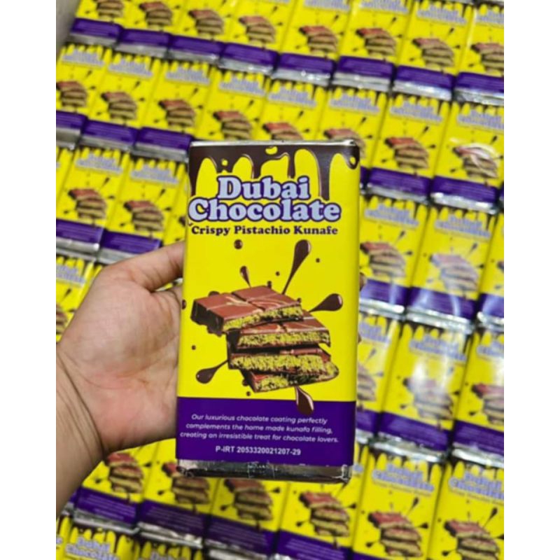 

CHOCOLATE DUBAI CRISPY PISTACHIO KUNAFE 250gr COKLAT DUBAI VIRAL