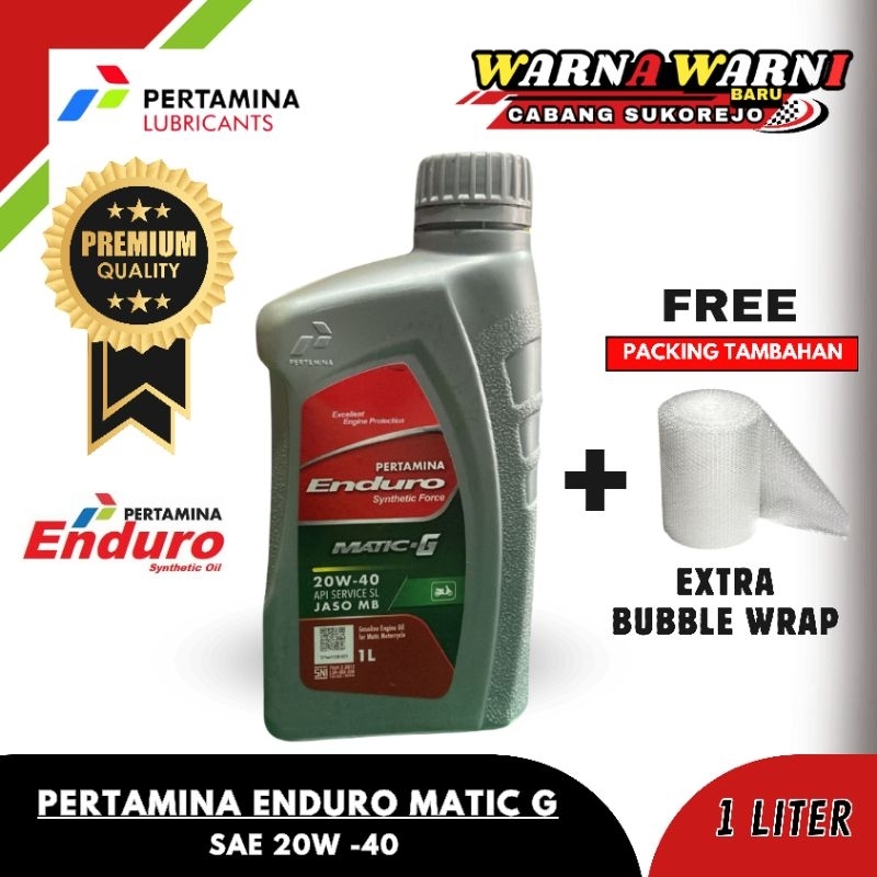 OLI PERTAMINA ENDURO MATIC G 20W-40 (1 LITER)