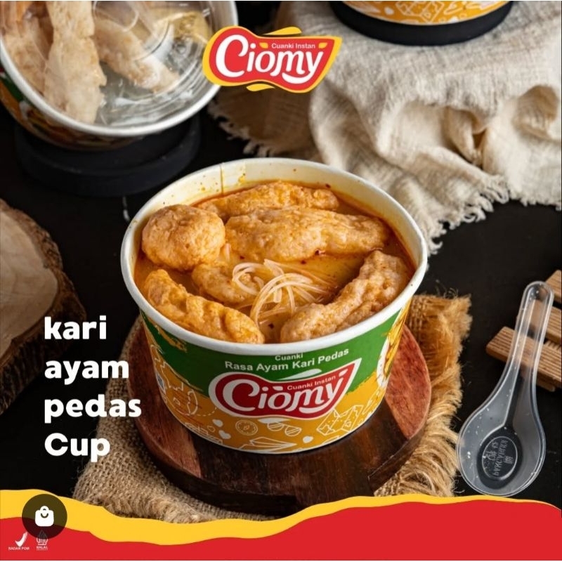 

CIOMY Cuanki Kari Ayam Pedas Cup Besar