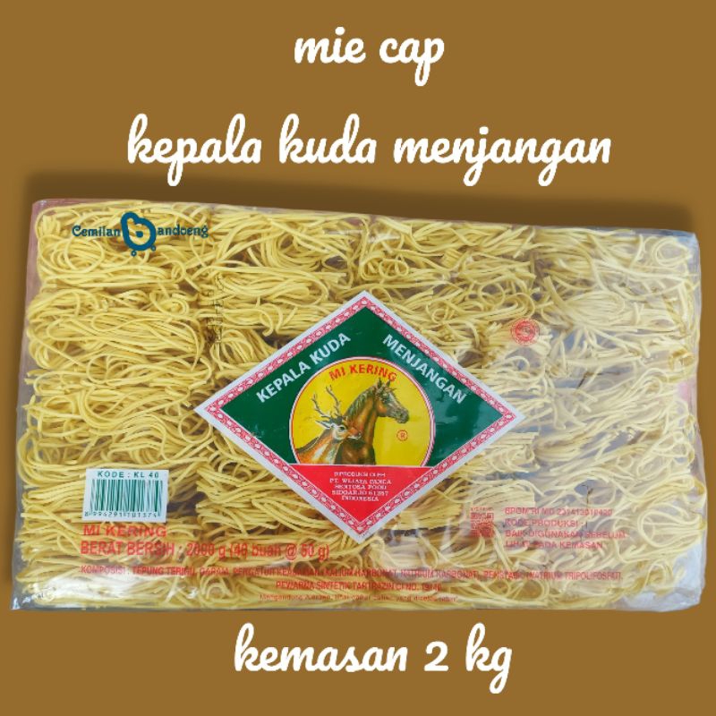 

Mie Kepala Kuda Menjangan isi 40 pcs kemasan 2 kg | Mie Jebew | Mie Gac0an