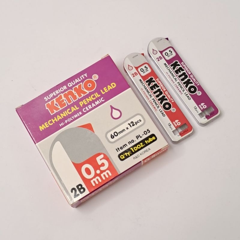 

refill pensil kenko mechanical lead 2B 0.5mm isi ulang satuan