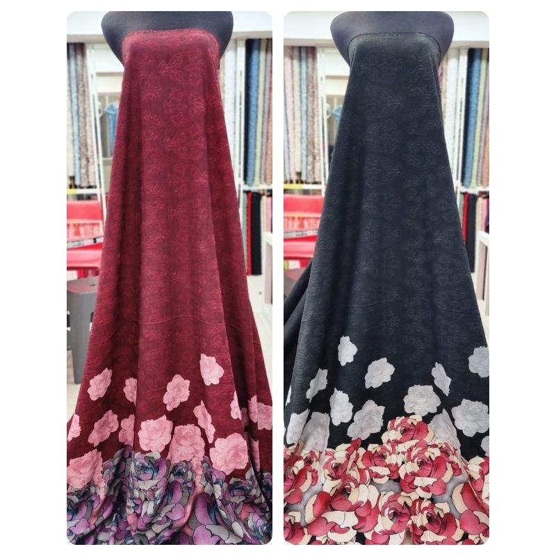 kain emboss motif ranstop