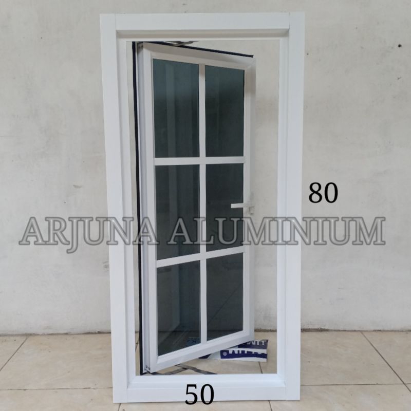 Jendela Aluminium Ornamen 80x50