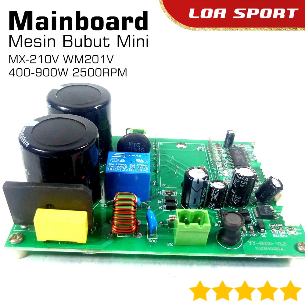 Mainboard Mesin Bubut Mini MX-210V WM201V 400-900W 2500 RPM
