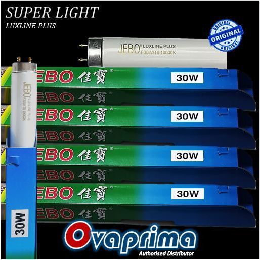 Lampu Neon T8 Jebo 30watt Warna Putih Luxline Plus Super Light 10000K