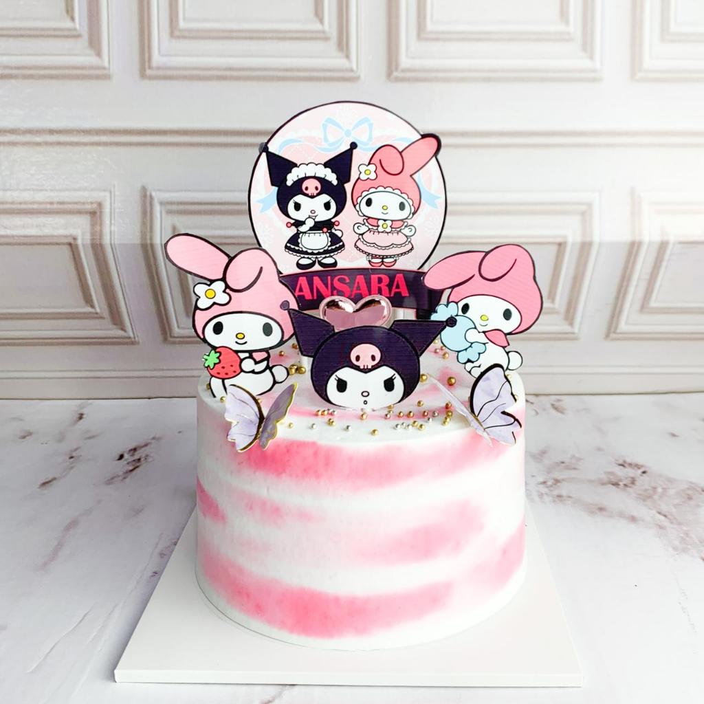 

Kue Ulang Tahun/Birthday cake/Kue Ultah Tema Kuromi dan Melody/Kue Ultah jakarta