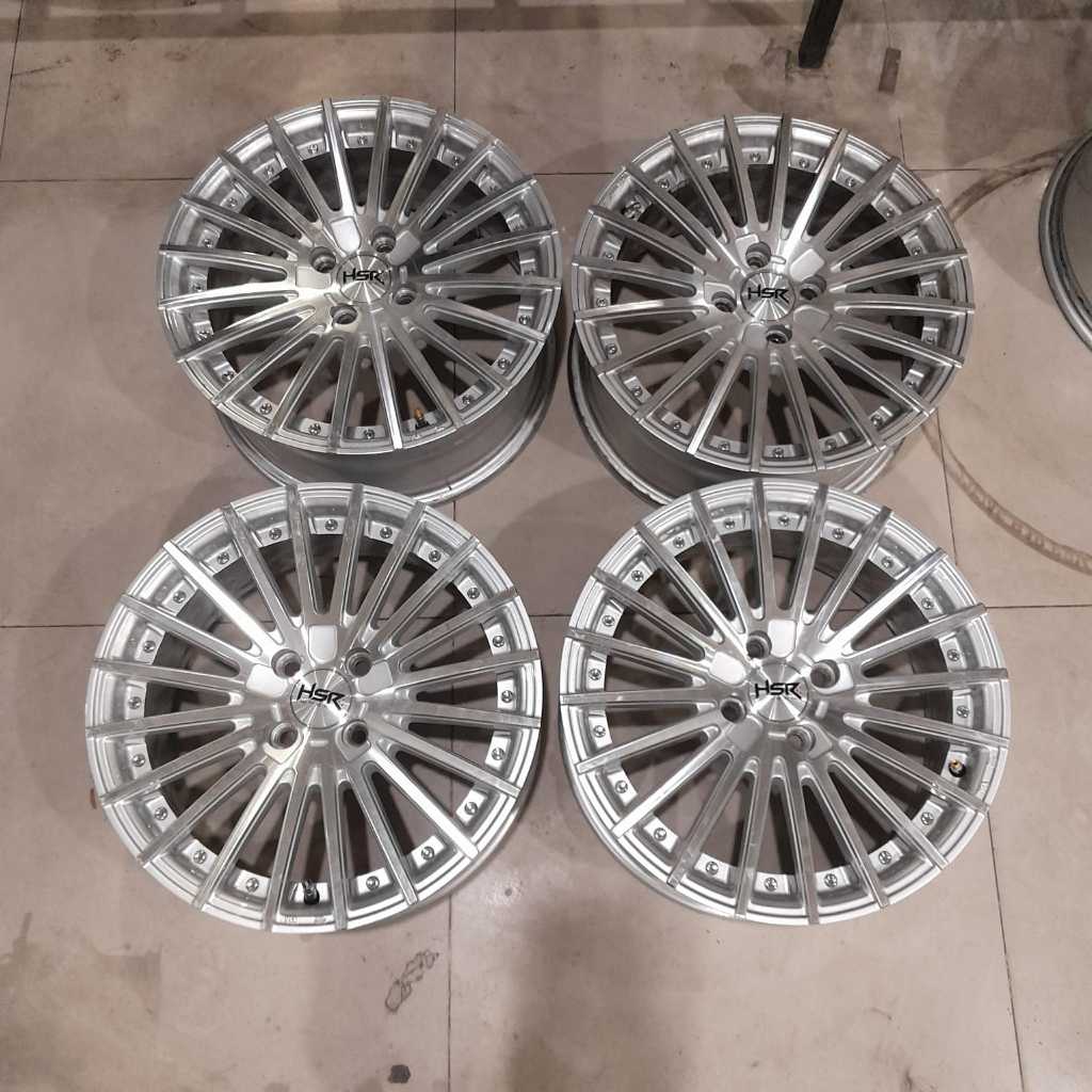 Velg Mobil Bekas Racing Hsr Tandam R16 Jari-Jari Ring 16 Lebar 7 Et42 Pcd 4x100