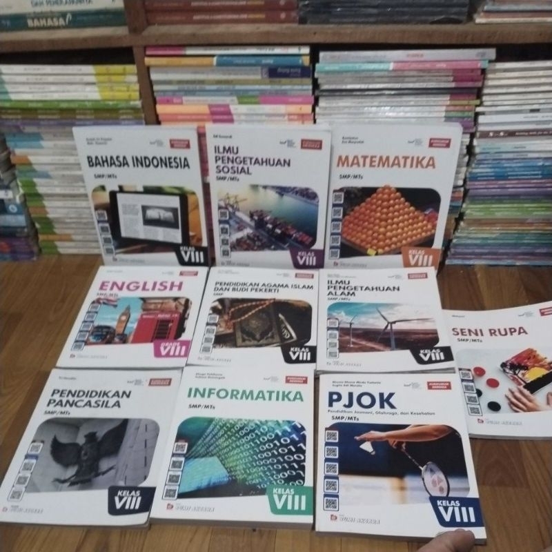 BUKU PAKET KURIKULUM MERDEKA SMP KELAS 8 BUMI AKSARA- bahasa Indonesia IPS matematika English pai IP