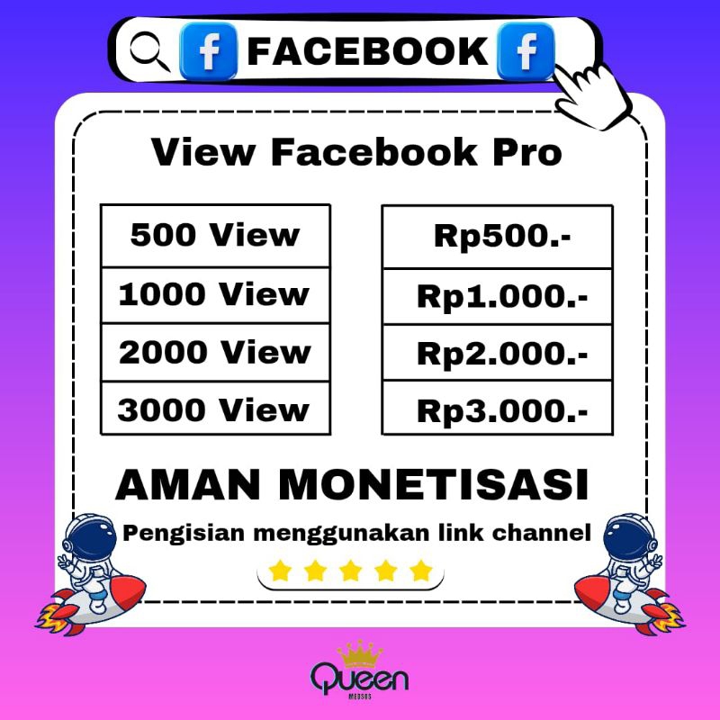 View Facebook Pro View Facebook Permanen-Queen Medsos