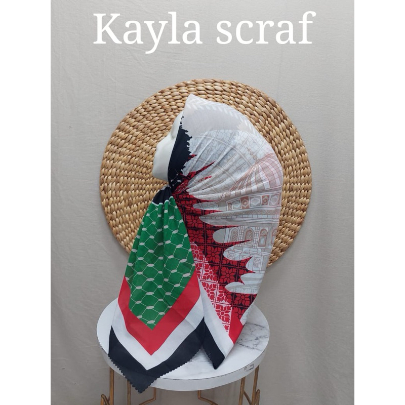 Atribut Palestina Jilbab Palestina Segi Empat Motif Palestina Voal Denay Instan Sidoarjo & Surabaya