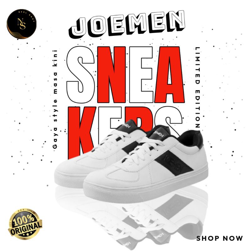 Sepatu Sneaker Fashion Pria Cowok Wanita Cewek Kekinian JOEMEN J 63 Original 100%