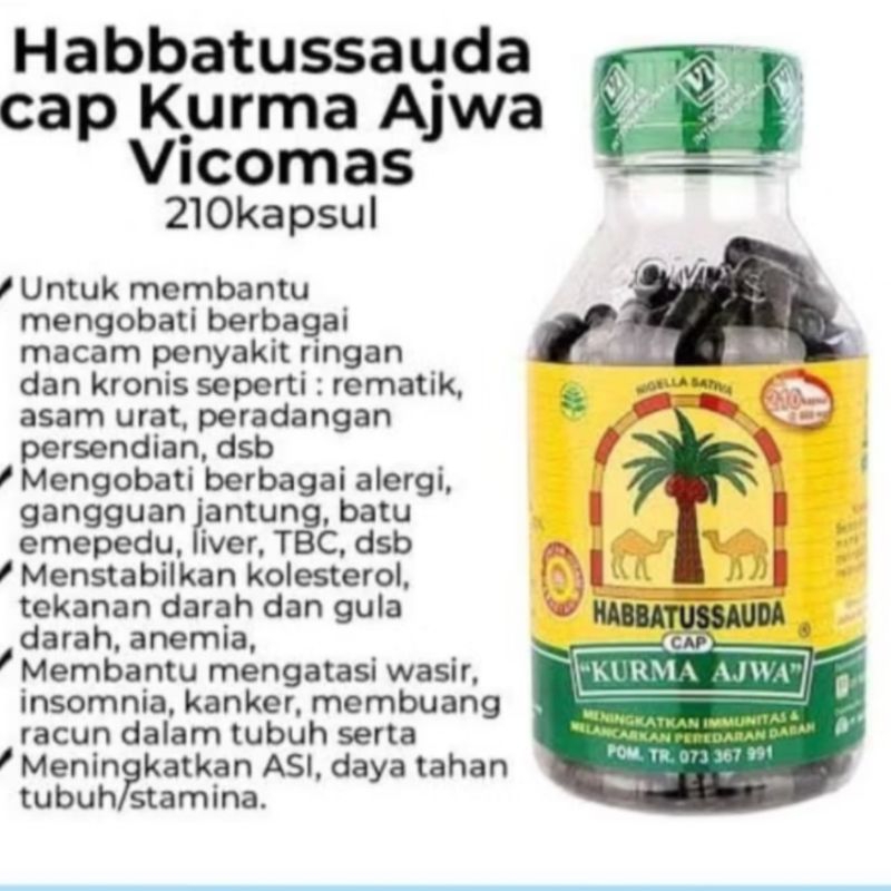 

habbsauda cap kurma ajwa