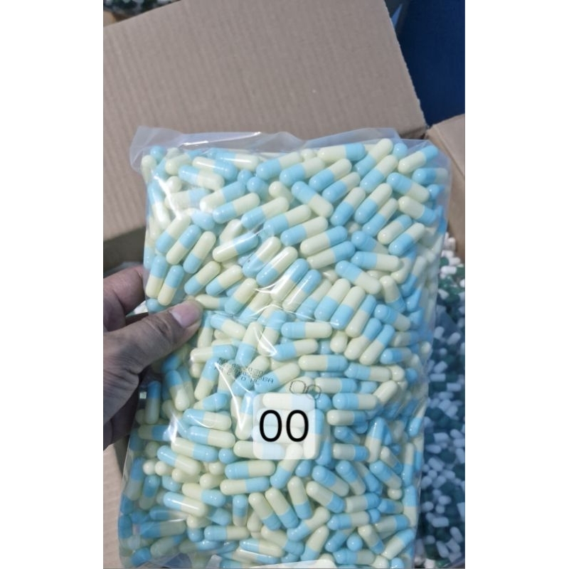 cangkang kapsul No 00 / kapsul kosong ukuran 00 blue ivory / ponstan