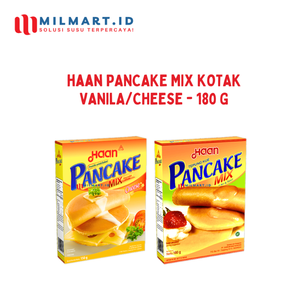 

HAAN CHEESE PANCAKE MIX/KEJU PANCAKE BUBUK INSTANT COOK 180G