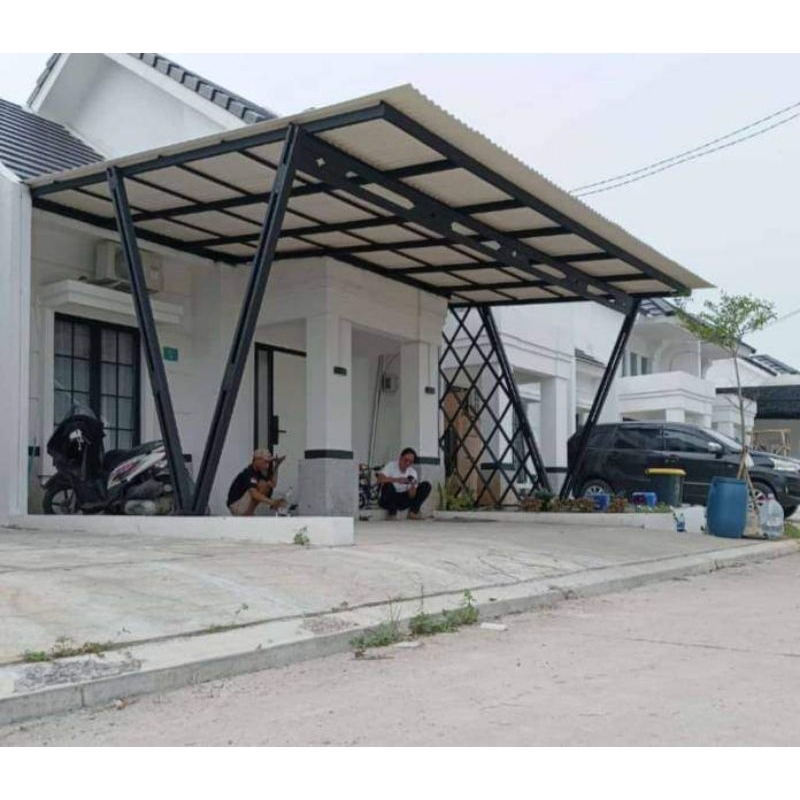 kanopi rumah atap upvc 12mm