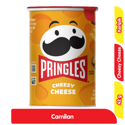 Pringles Keripik Kentang Keju Cheesy Kaleng 42 g