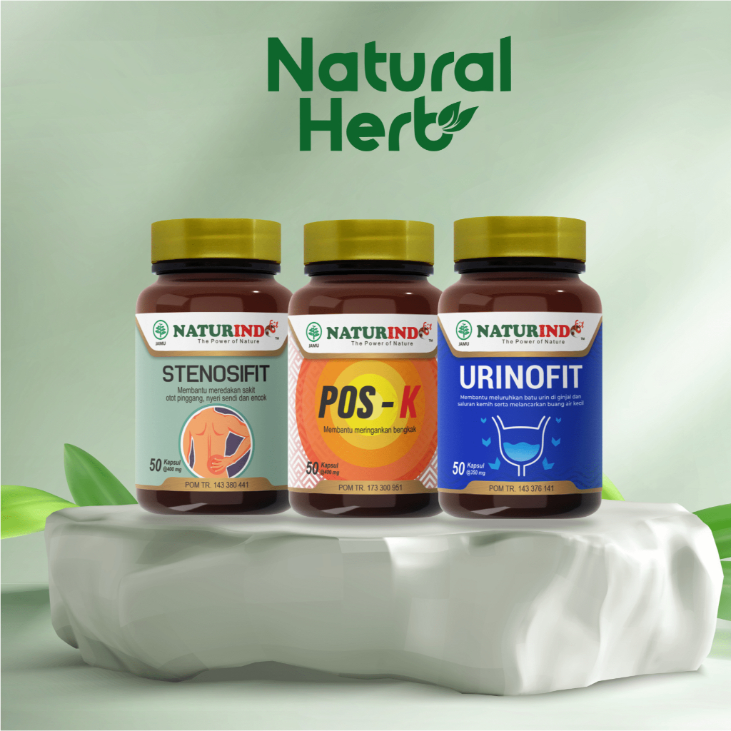 Naturindo Urinofit, Naturindo Pos-K, dan Naturindo Stenofit | Kombinasi Herbal untuk Mendukung Keseh