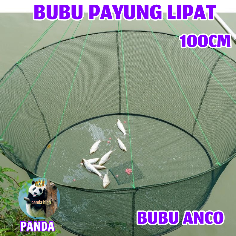 Perangkap Bubu Anco Tangkul Jaring Lipat Bulat Alat Pancing Jala Penangkap Ikan Udang Kepiting