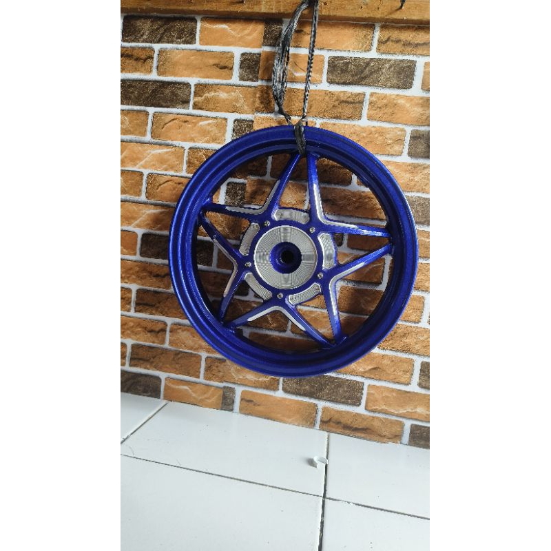 velg v rossi ring 14 beat, scopy warna biru