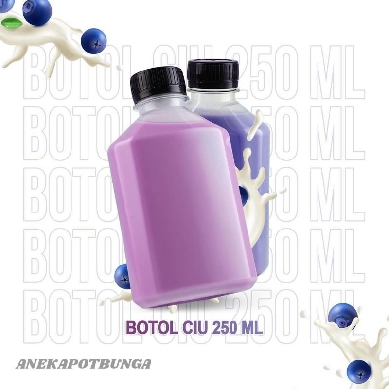 Botol CIU / Botol Plastik / Botol Gepeng 250 ml