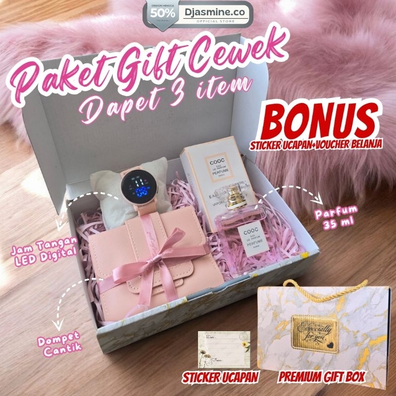 PROMO Kado unik untuk cewek - Kado cantik untuk pacar - Kado ulang tahun cewek -  Set Amanda
