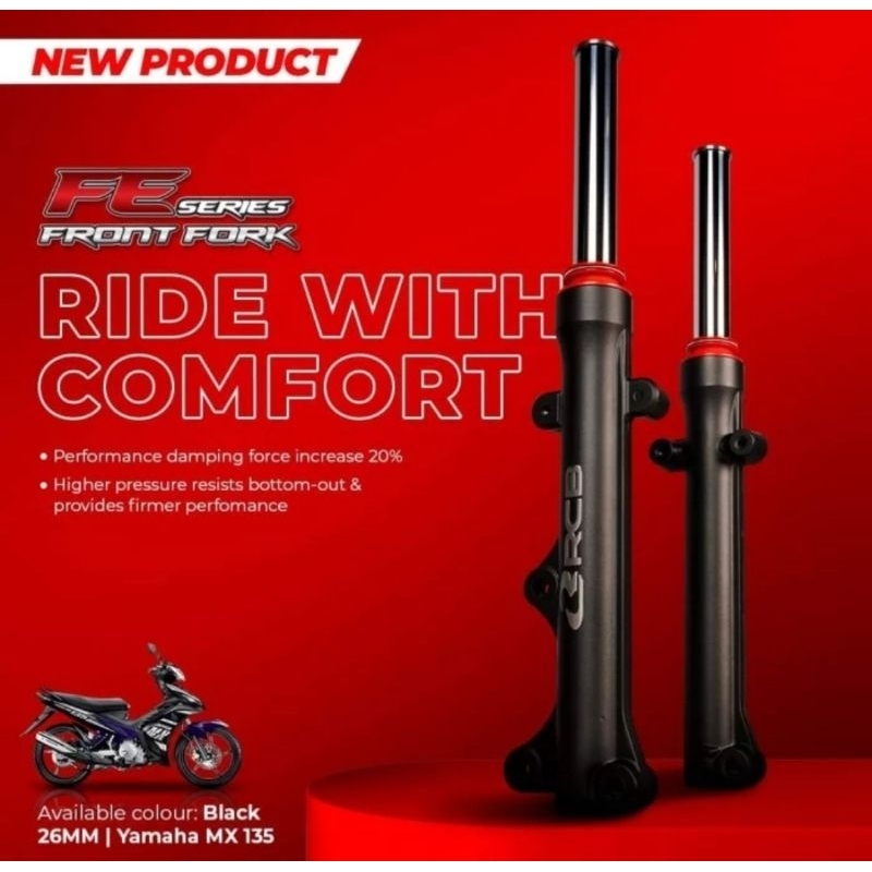 Tabung shock depan rcb jupiter mx old,lama,mx new.