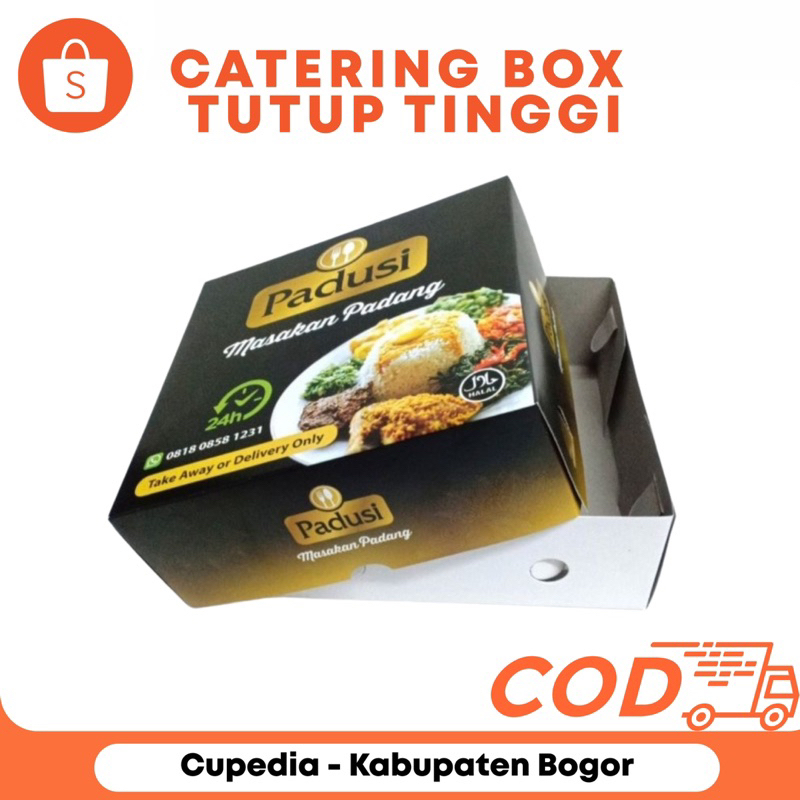 

Box Catering Tutup Tinggi Custom Fullcolor Duplek | Cetak Desain | Min. Order 1000 | Kemasan UMKM