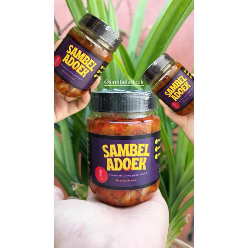 

(150gr) Sambel Cumi ADOEK - Tanpa Pengawet, Tahan Sebulan