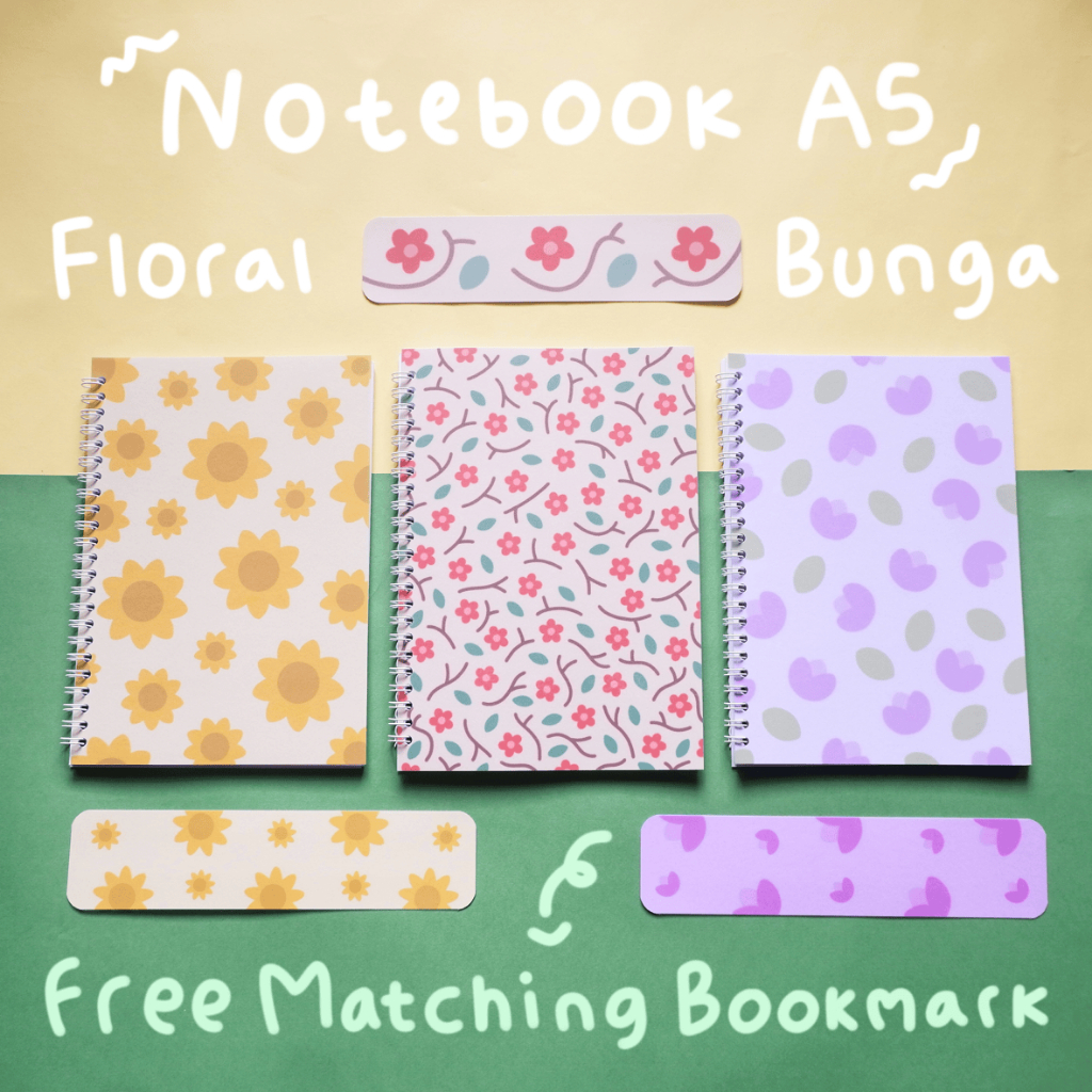 

Notebook/Jurnal/Buku Tulis A5 Floral Bunga