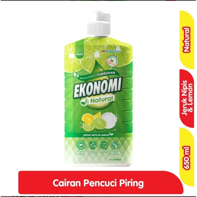 

ekonomi natural jeruk nipis dan lemon botol 650ml