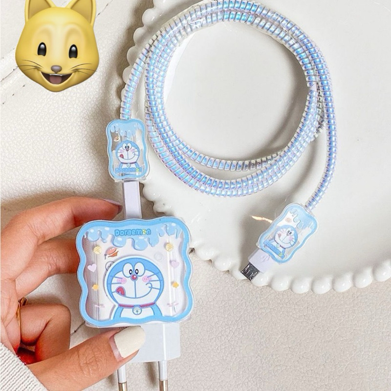 Pengikat Kabel charger /penggulung kabel / Pelindung kepala charger / Pelindung kepala charger & kab
