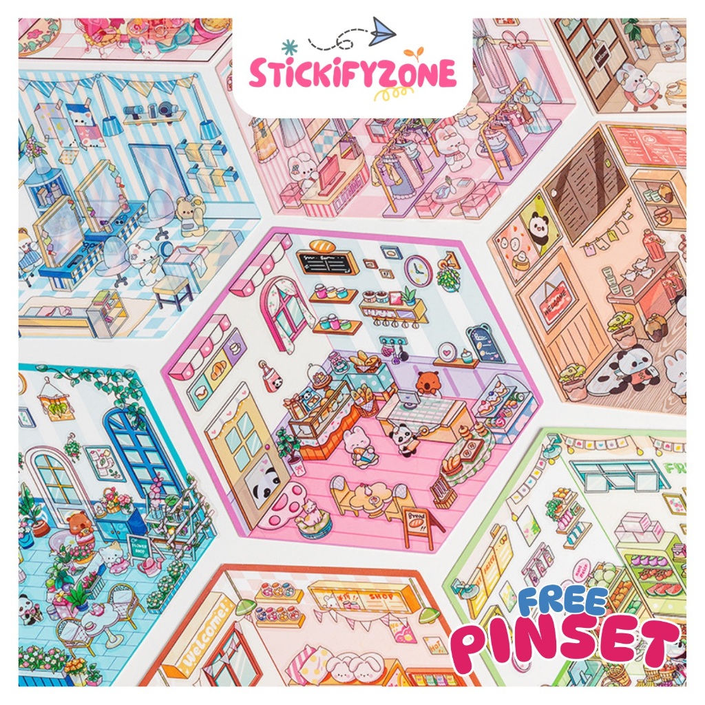 

[SZ] Premium Sticker 3D Decoration Creative (Mainan Stiker Anak Kreatif Menyenangkan)
