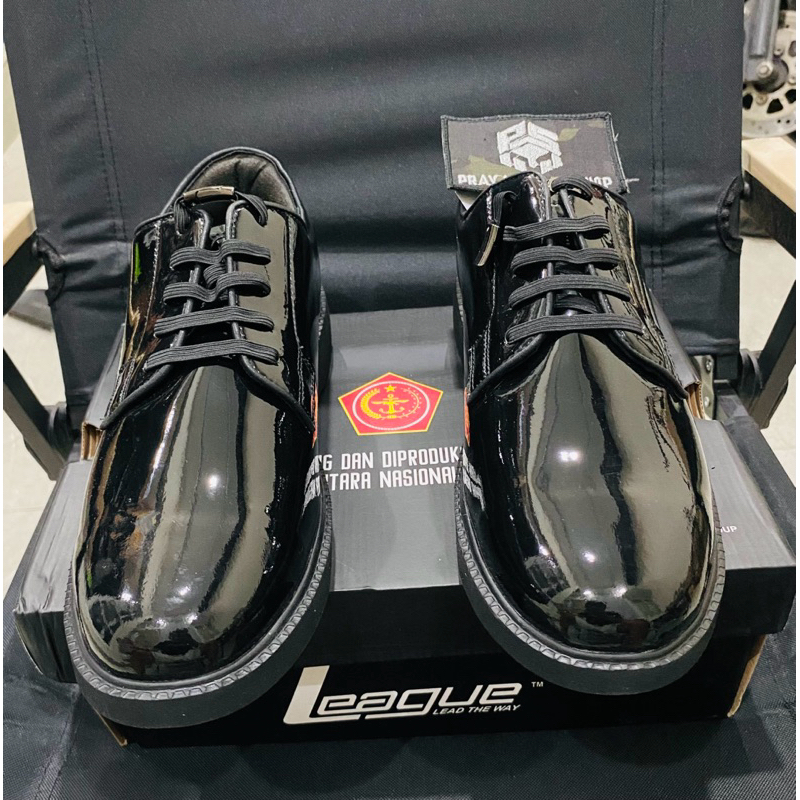 sepatu pdh league jatah pembagian TNI tali magnet