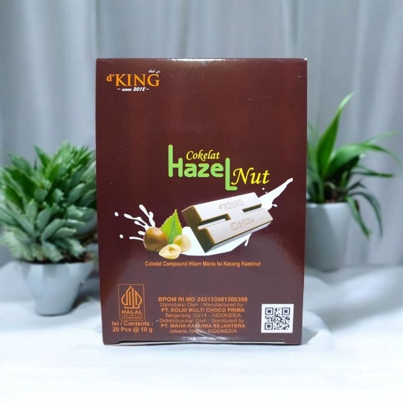 

Cokelat D'King Hazelnut (1 Box isi 20 Pcs)