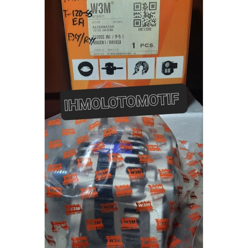 ALTENATOR DINAMO AMPERE/PENGISIAN AKI MITSUBISHI T-120 SS INJECTION/EFI  KUALITAS TERJAMIN