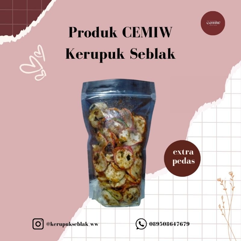 

KERUPUK SEBLAK EXTRA PEDAS CHILI OIL BY CEMIW