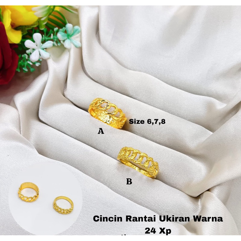 CINCIN RANTAI BERLAPIS EMAS