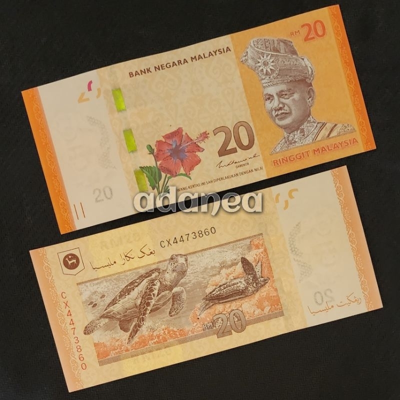 Uang Asing Malaysia Ringgit Pecahan 20 Ringgit