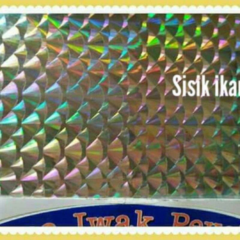 

Stiker Hologram 3D Sisik Ikan besar