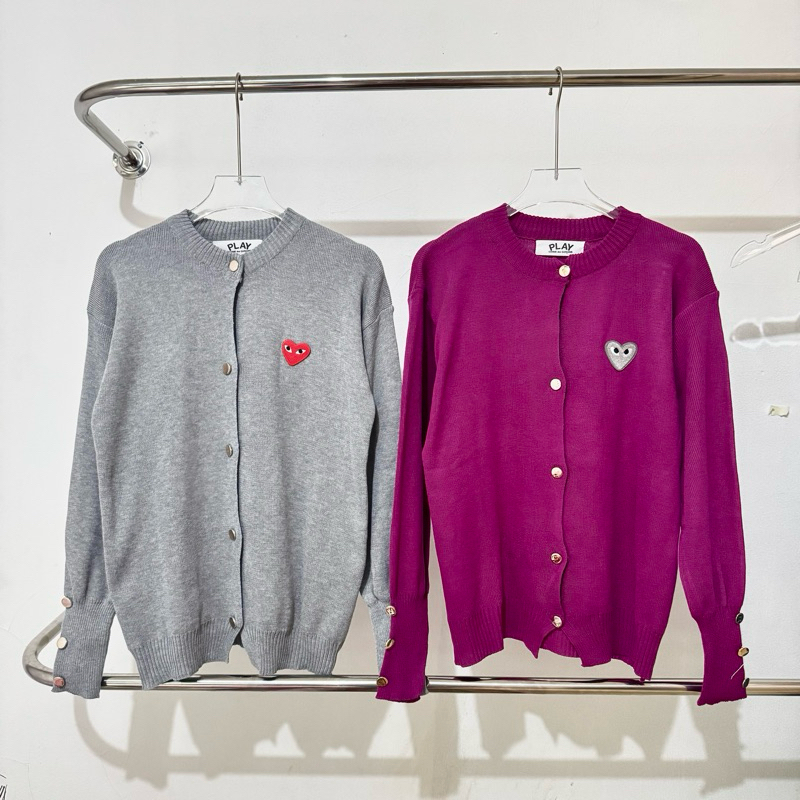 READY STOCK CDG Play Cardigan