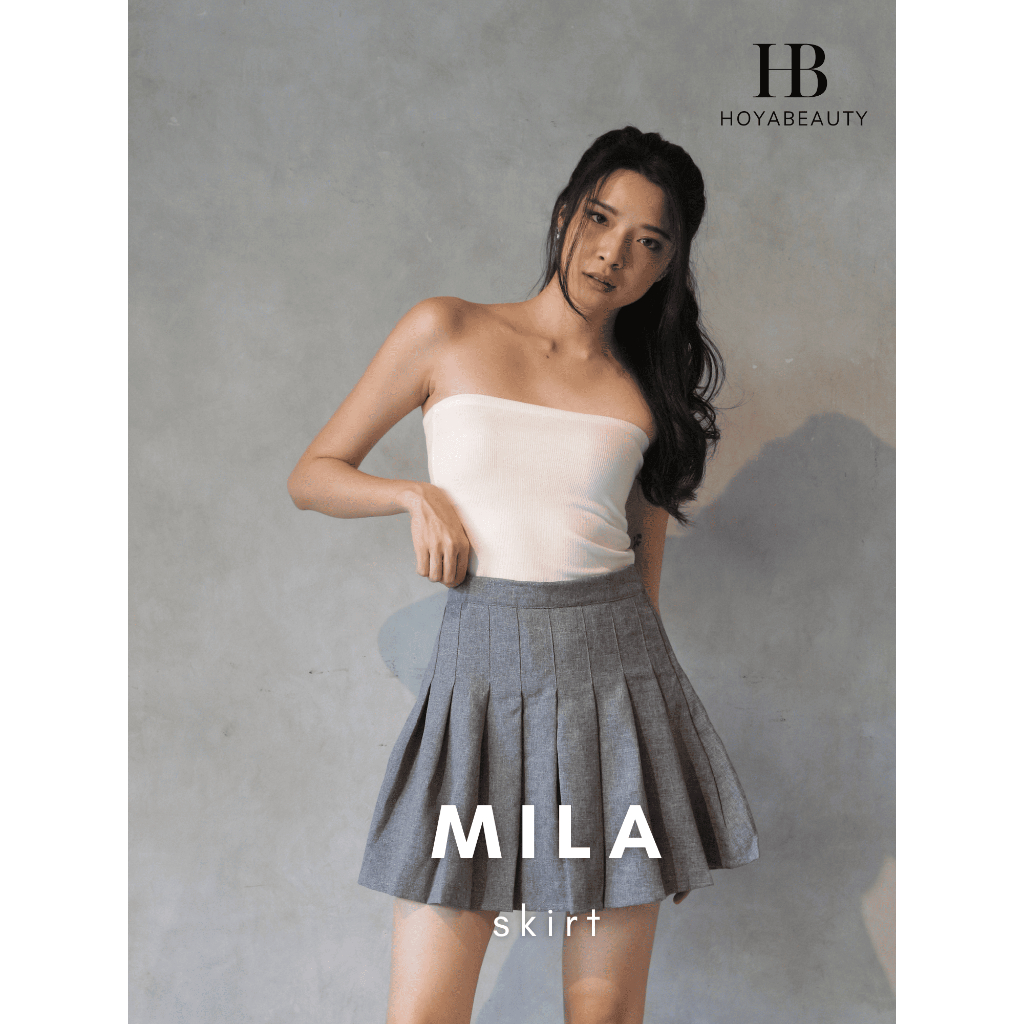 [HoyaBeautyID] MILA Skirt - Rok Plisket Premium Korean Style Mini Skirt Tennis Inspired / Rok Pendek