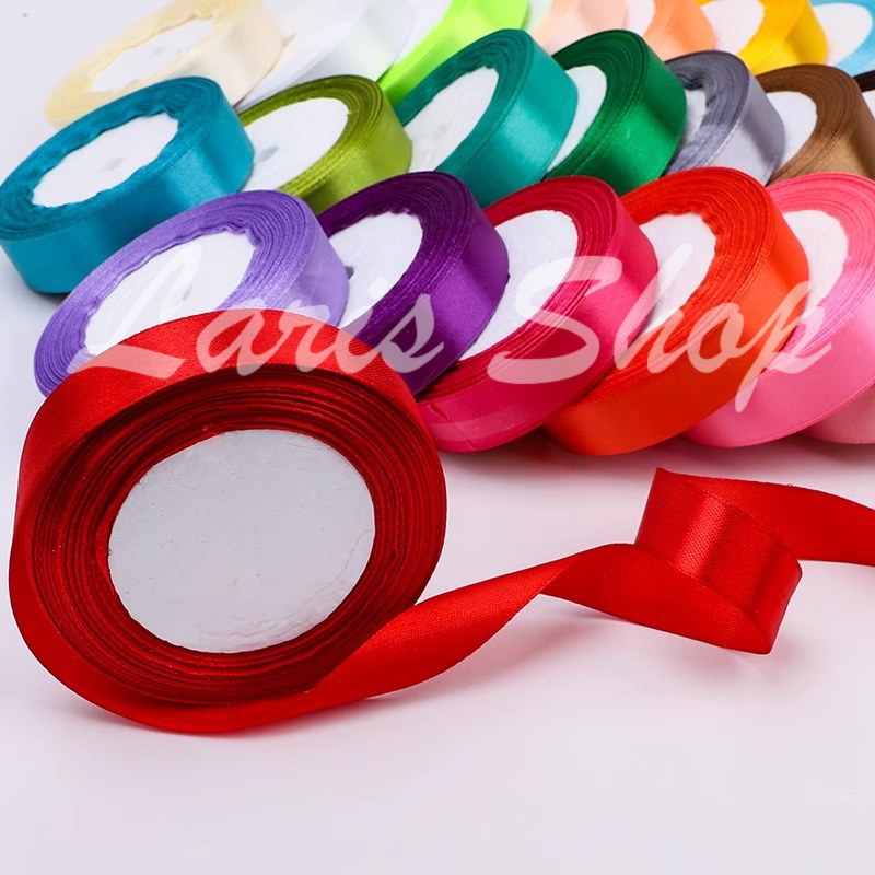 

Pita Satin Ribbon Import 3/4 inch 2 cm Hiasan Box Kado Gift Undangan Wedding Souvenir Hampers Parcel Putih Krem Coklat Emas Kuning Pink Merah Marun Ungu Biru Muda Dongker Hijau Kiwi Tua Abu abu Hitam