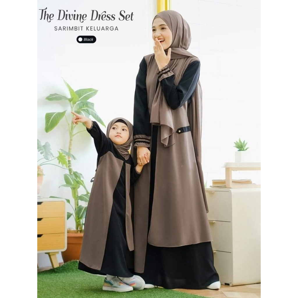 Gamis Couple Ibu Dan Anak Perempuan Usia 2-16 Tahun Baju Sarimbit Keluarga Terbaru 2025