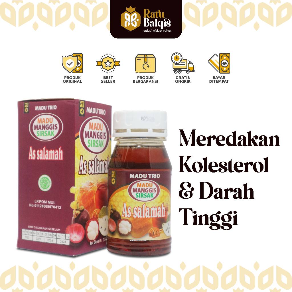 

Madu Kolesterol dan Darah Tinggi Madu Trio 300 Gram As Salamah Original
