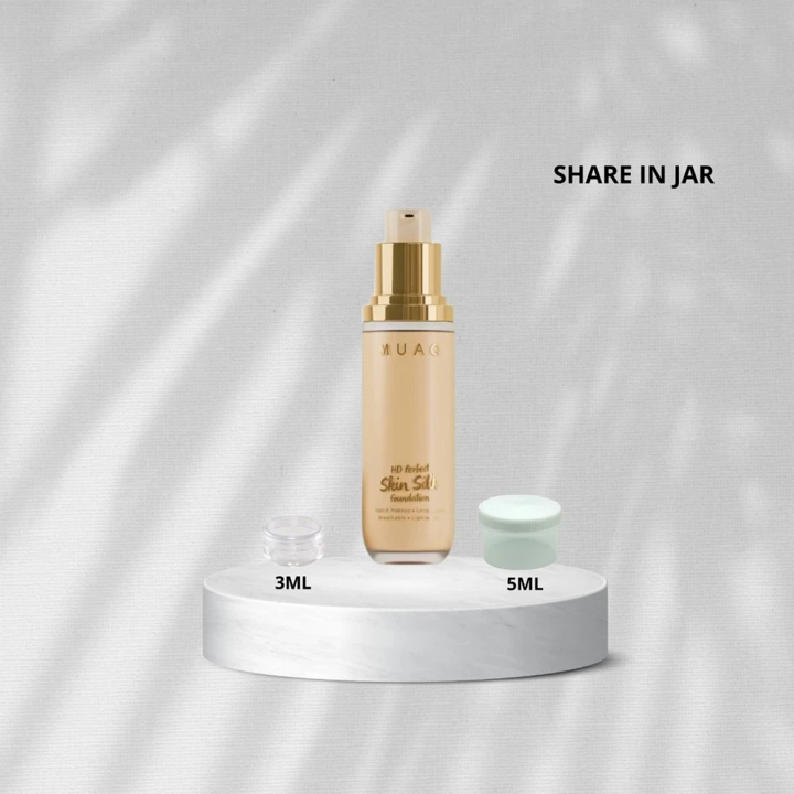 [SHARE IN JAR] MUAQ High Definition Perfect Skin Silk Longwear Liquid Foundation Sumatera Jawa Kalim