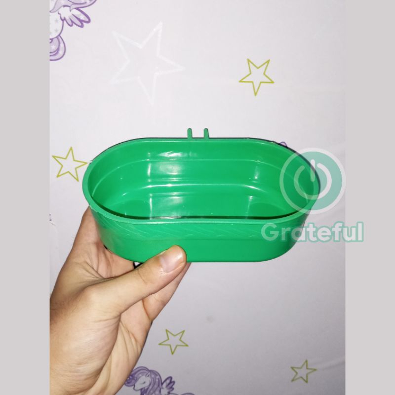 Cepuk Burung Oval Jumbo Wadah Pakan Minum Mandi Burung Murah Grosir