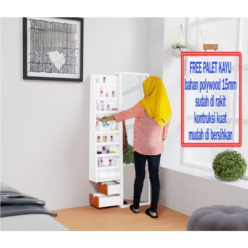 rak lemari hijab LEMARI HIJAB GANTUNG MINIMALIS - ALMARI HIJAB MINIMALIS  PUTIH - RAK HIJAB MINIMALI