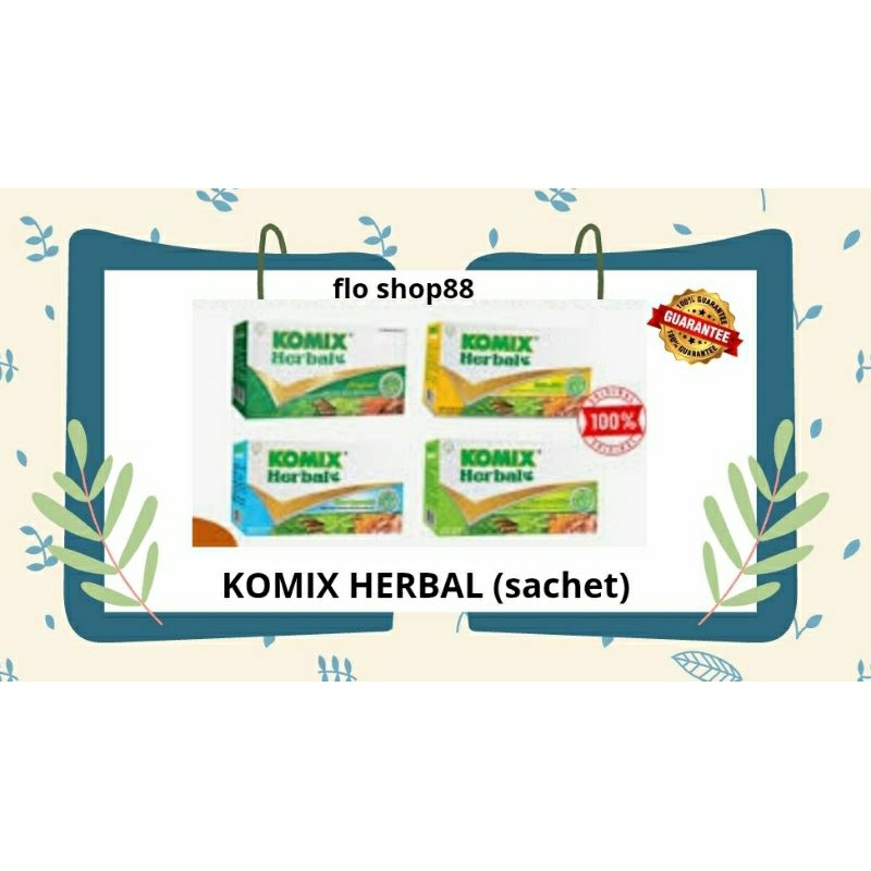 A - KOMIX HERBAL / KOMIX HERBAL SACHET / KOMIX HERBAL JAHE / KOMIX HERBAL LEMON / KOMIX JERUK NIPIS 