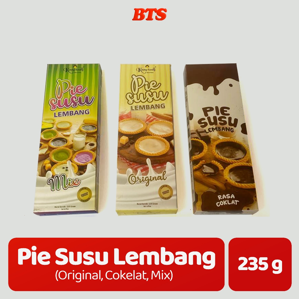 Pie Susu Lembang Aneka Rasa 235g | Pie Susu Lembang Mix Original Cokelat | Snack Pie Susu Oleh-Oleh 
